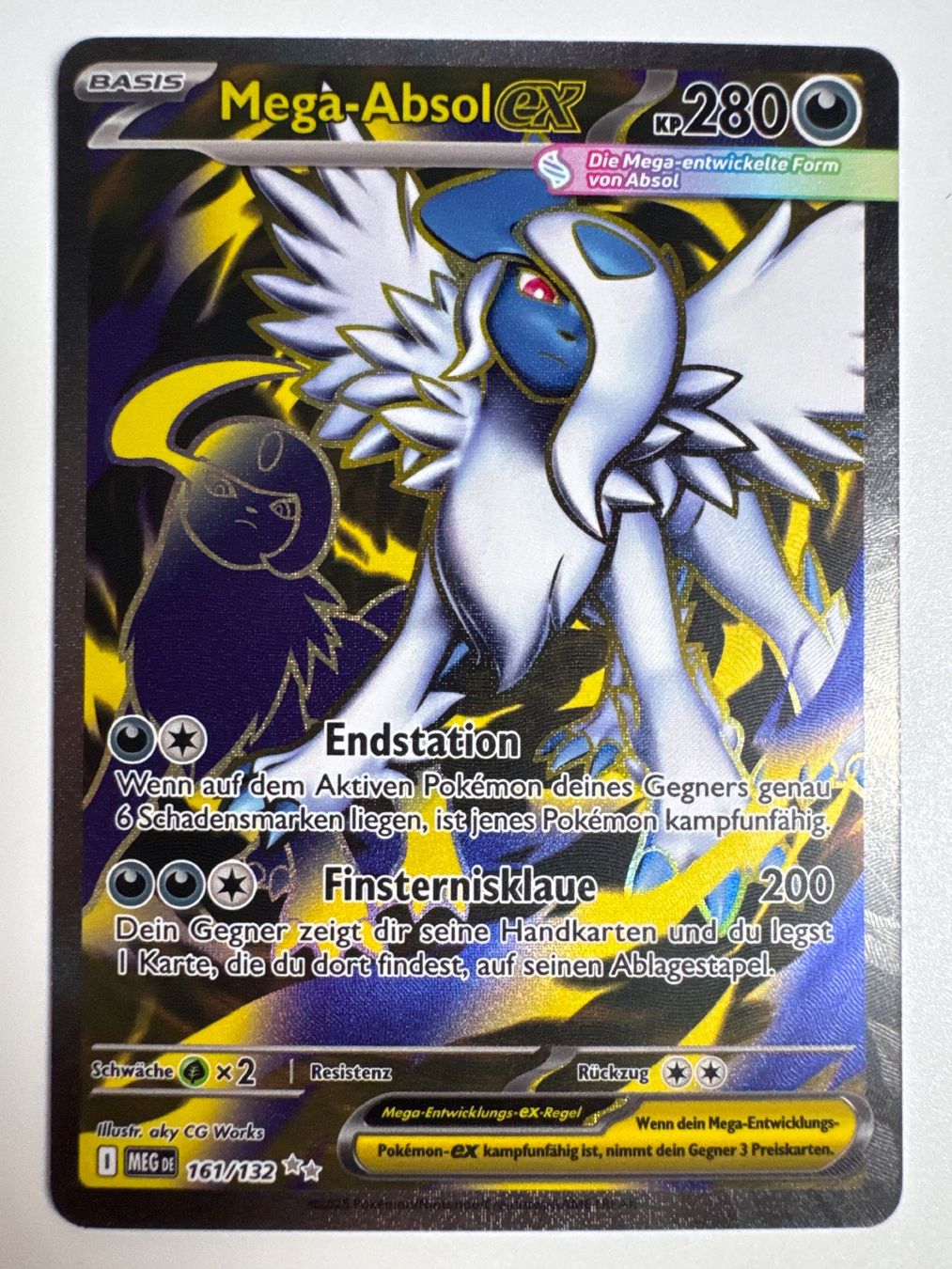 Pokémon Sammelbilder & Trading cards: Mega-Absol ex - Mega Evolution (MEG) - 161/132 – Gebraucht aus Mettmenstetten von raf_597t