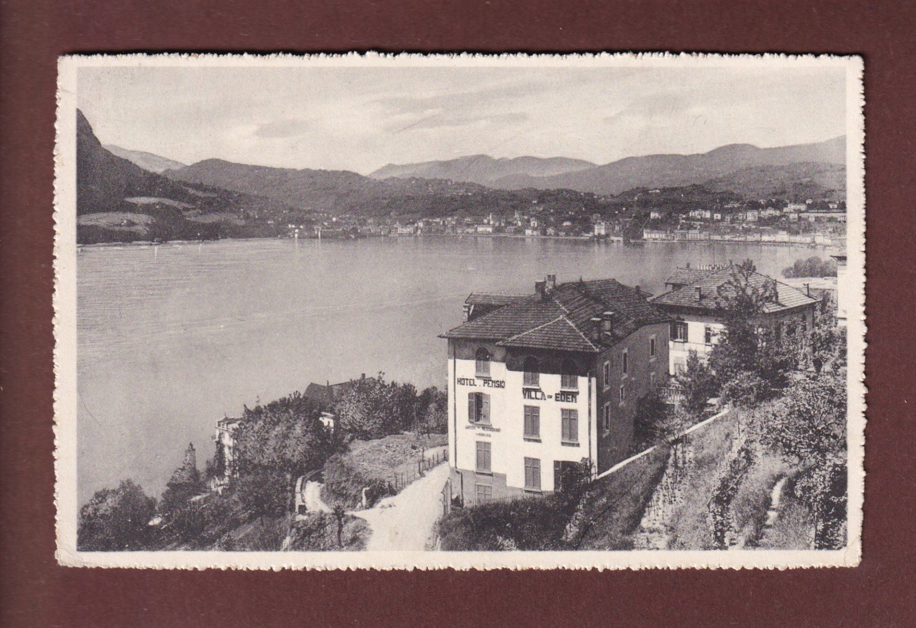 Cartes postales: LUGANO - Hotel Villa Eden - 1920 – D'occasion à Pully par nicecards