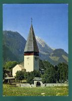 Saanen, Kirche mit Rüblihorn, 1970, gelaufen, Grossformat