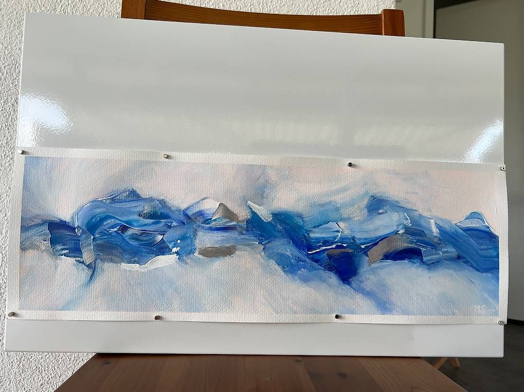 Dipinti: Acrylbild 60x20cm blau – Nuovo e nell'imballaggio originale da Urdorf venduto da manuela4 1