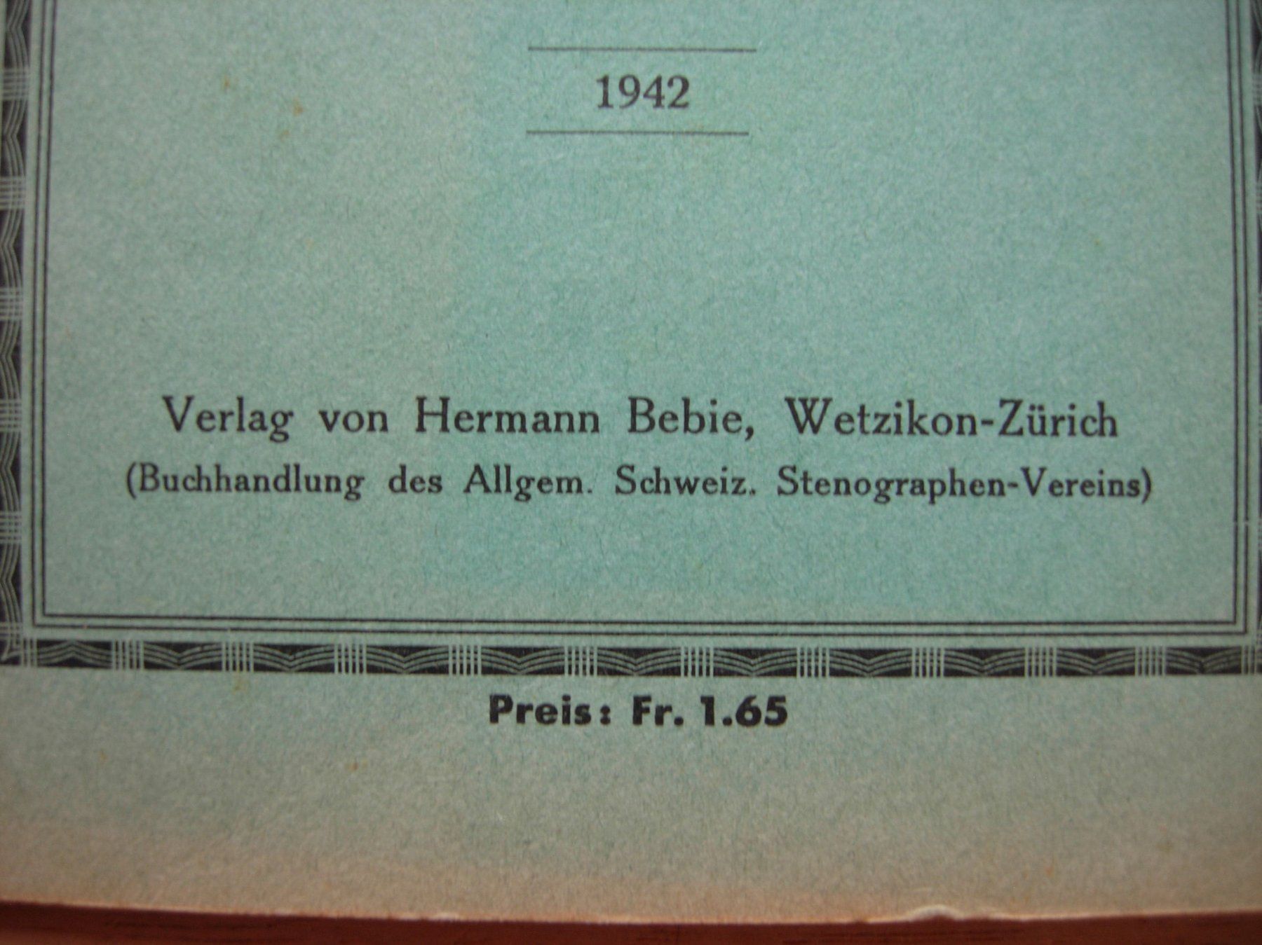 Libri: Stenographisches Lesebuch - Firnelicht – Usato da Dübendorf venduto da rumpumpel 1