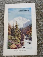 Alte Broschüre / Interlaken - Hotel Du Pont etc Ausgabe 1905