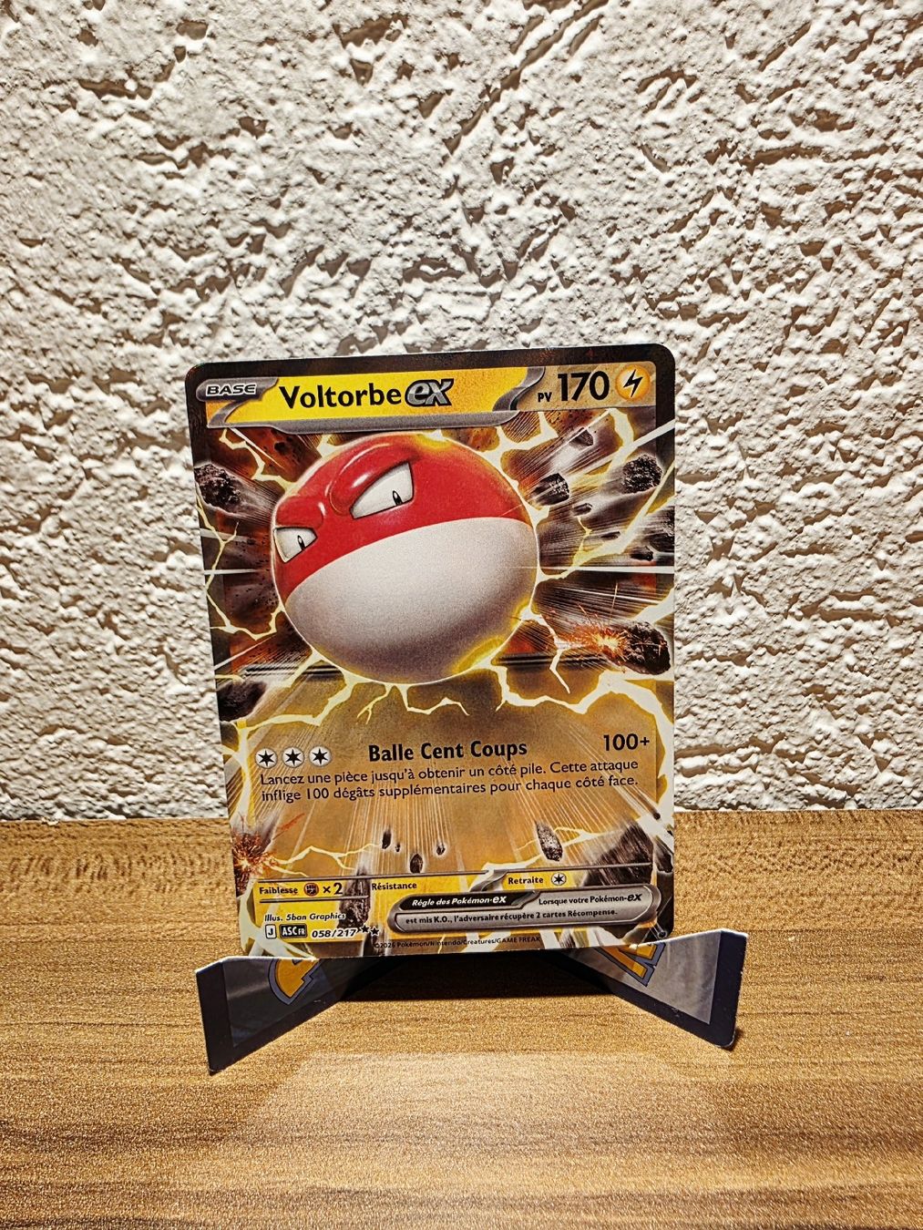 Pokémon Carte collezionabili: Voltorbe EX 058/217 Héros Transcendants  – Nuovo (secondo la descrizione) da Turin (Salins) venduto da Meeelll01