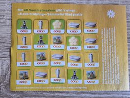 1 volle Coopkarte - Hallo Frühling- 40 Marken