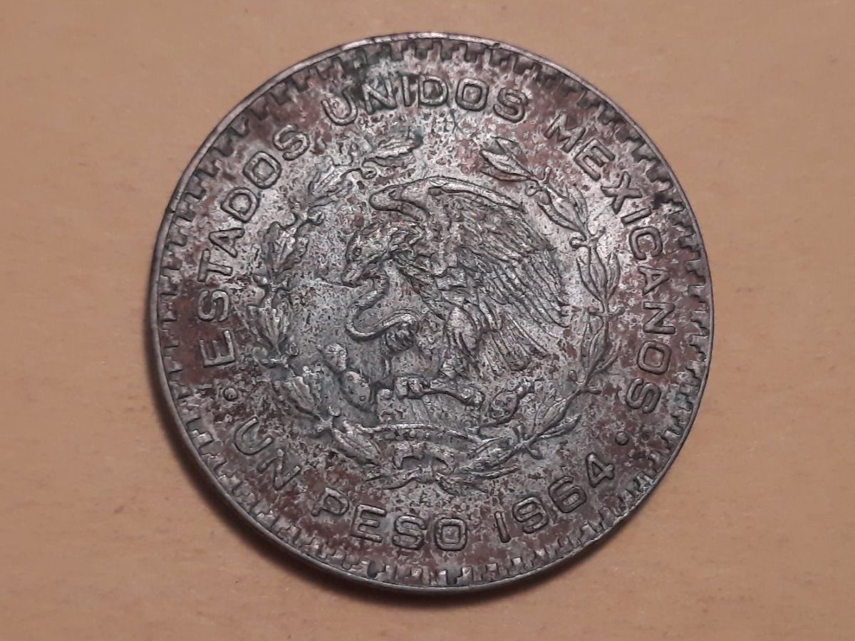 Alle Münzen: Mexiko 1 Peso 1964 Billon Silber – Gebraucht aus Buchs SG von numispatica 1