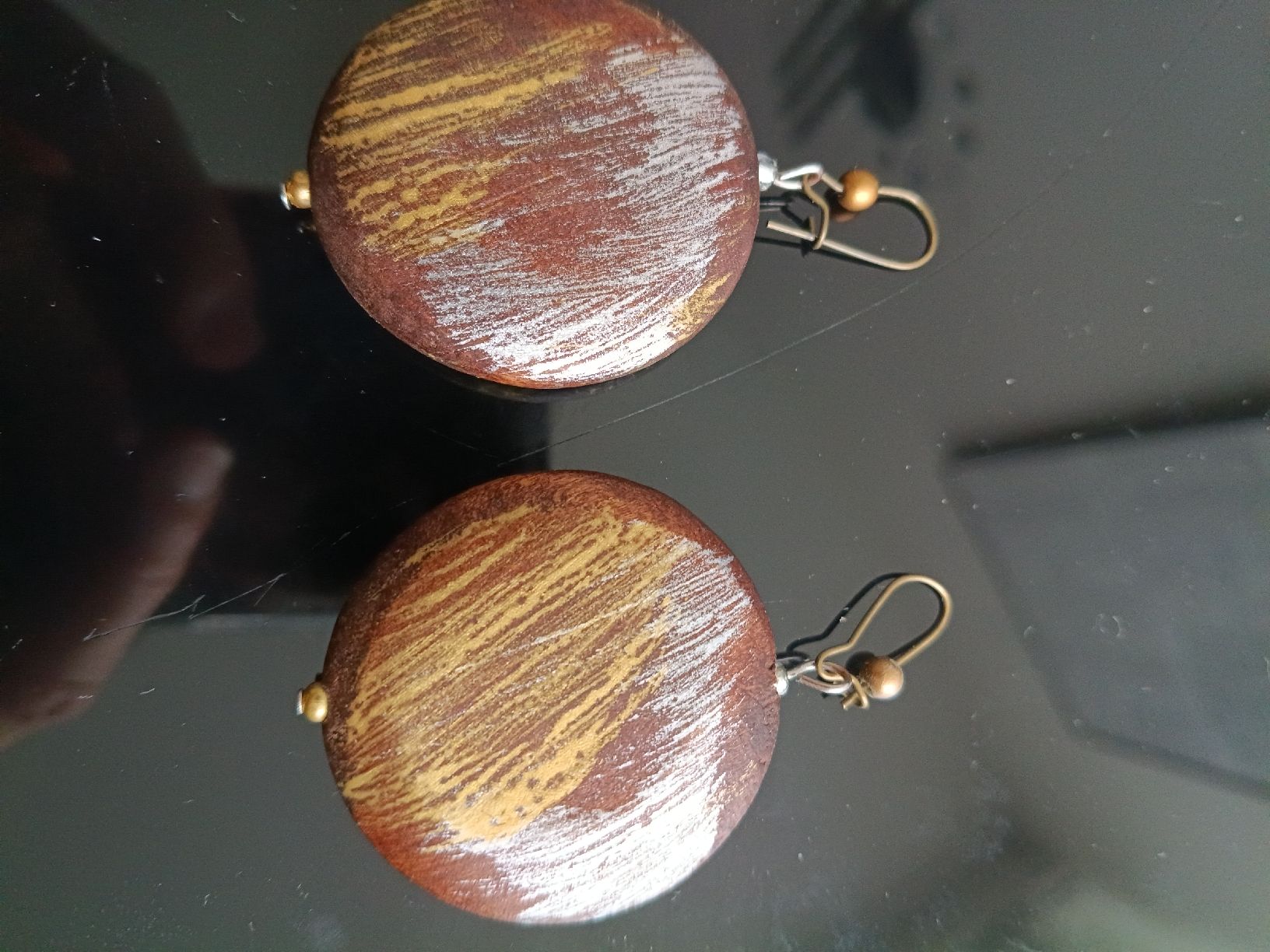 Orecchini pendenti & Orecchini a lobo: Wooden, light earrings – Usato da Zürich venduto da cat_9cvz