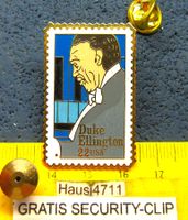DUKE ELLINGTON MUSIC JAZZ PIN GROSSS mit SECURITY-CLIP