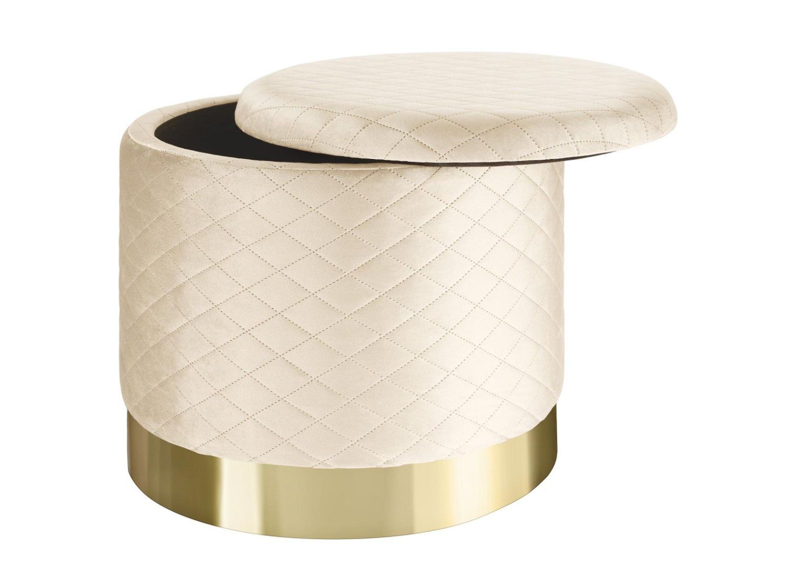 Hocker: Sitzhocker mit Stauraum Coco creme – Neu (gemäss Beschreibung) aus Steinhausen von Retourenprofis