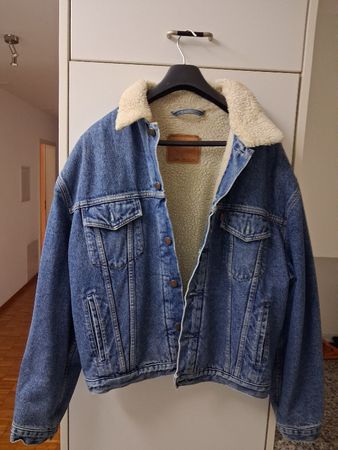 Coole Levi's Jeansjacke mit Sherpa Futter Gr. XL Winterjacke