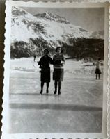 Privatfoto, Unikat 1929 - Celerina, Eislauf