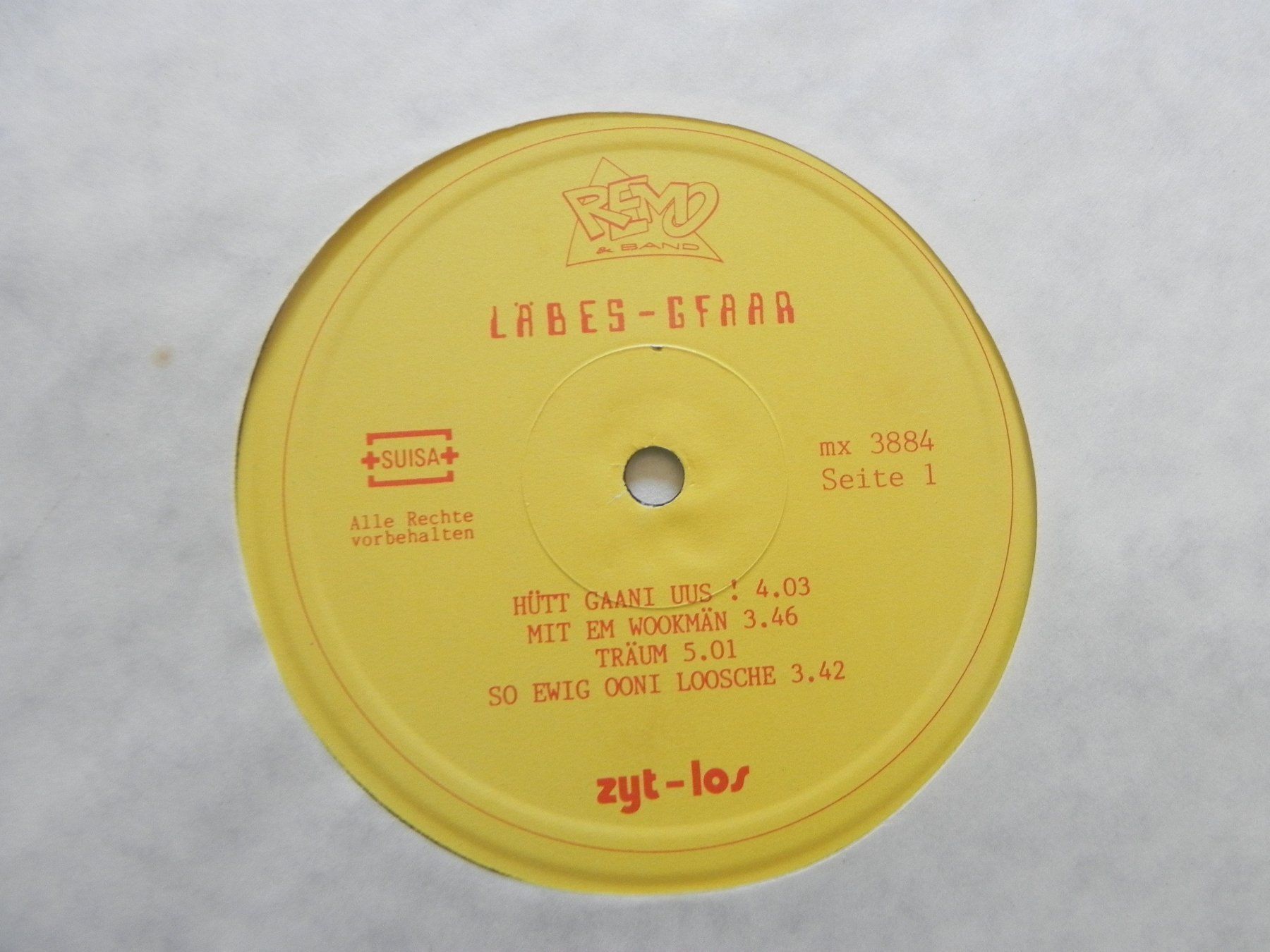 Dischi in vinile: LP Schweiz CH Remo & Band 1986 Läbes - Gfaar – Usato da Siebnen venduto da krimsie 4