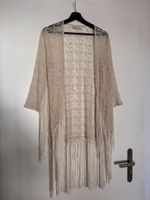 A&F Cardigan lace beige with fringe size S