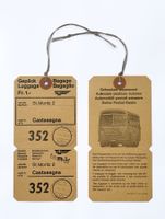 St.Moritz 2 Castasegna Postauto PTT Billett Gepäck Etikette