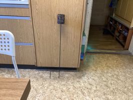 Votiv Kerzen Halter Rattan  mit Spiess