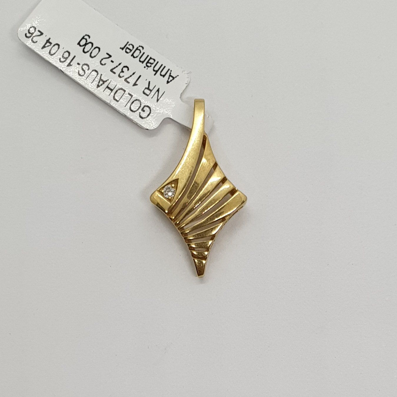 Anhänger: Echt 18K Gold - Brilliant Anhänger – Gebraucht aus Luzern von Luzern-Goldhaus