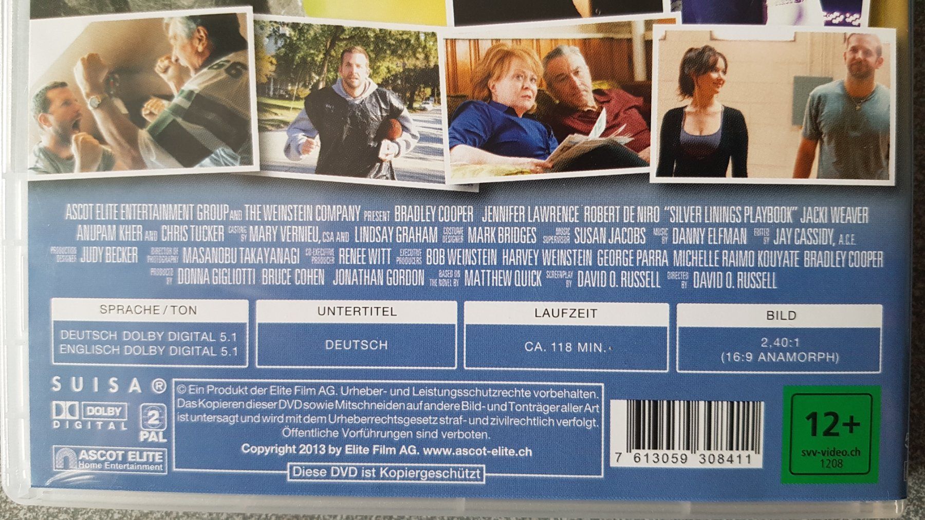 Alle DVDs: DVD Silver Lining Playbook / Bradley Cooper – Gebraucht aus Oetwil am See von fineli2 1