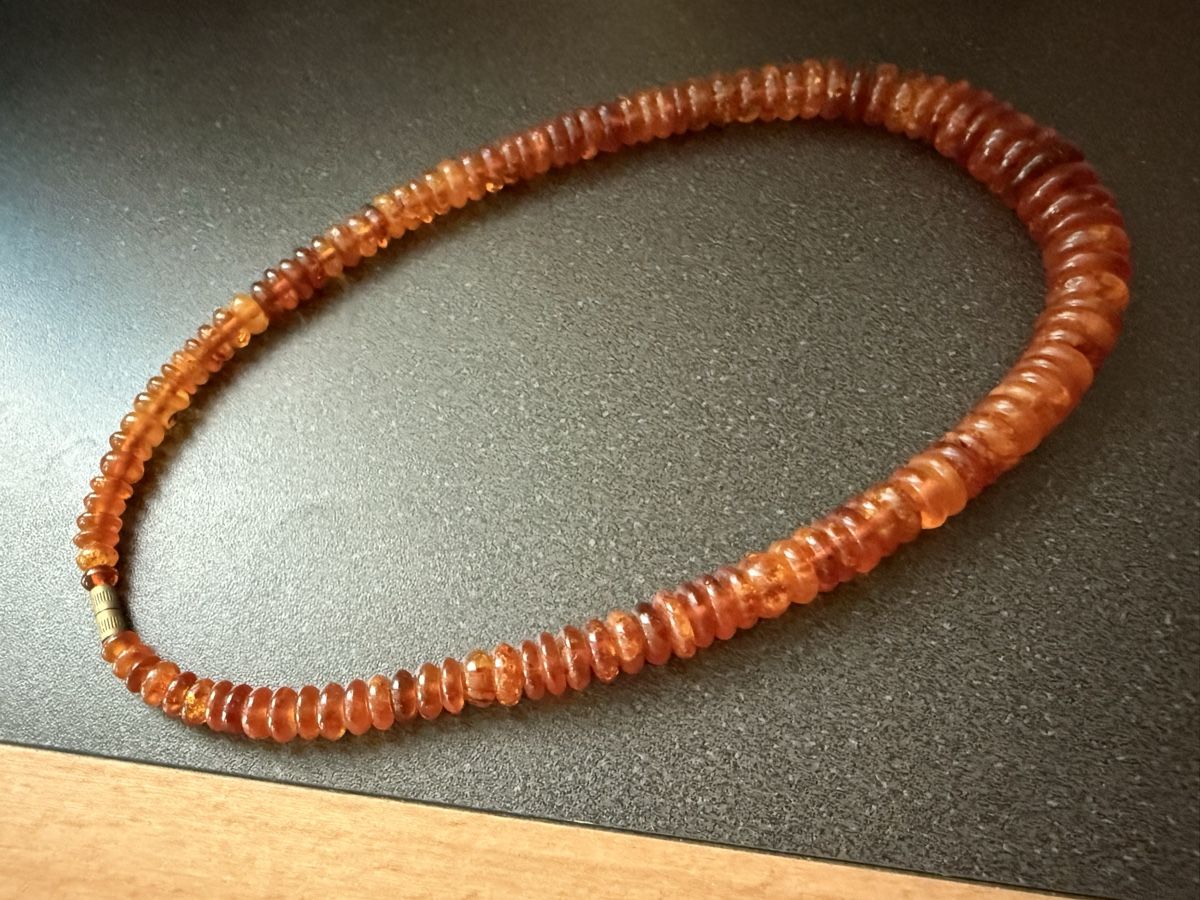 Catenine: Vintage Halskette aus Bernstein – Usato da Lamone venduto da LaCantinaMagica 4