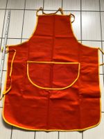 🧡Orange Kochschürze / Bastelschürze mit Tasche - Neuwert...