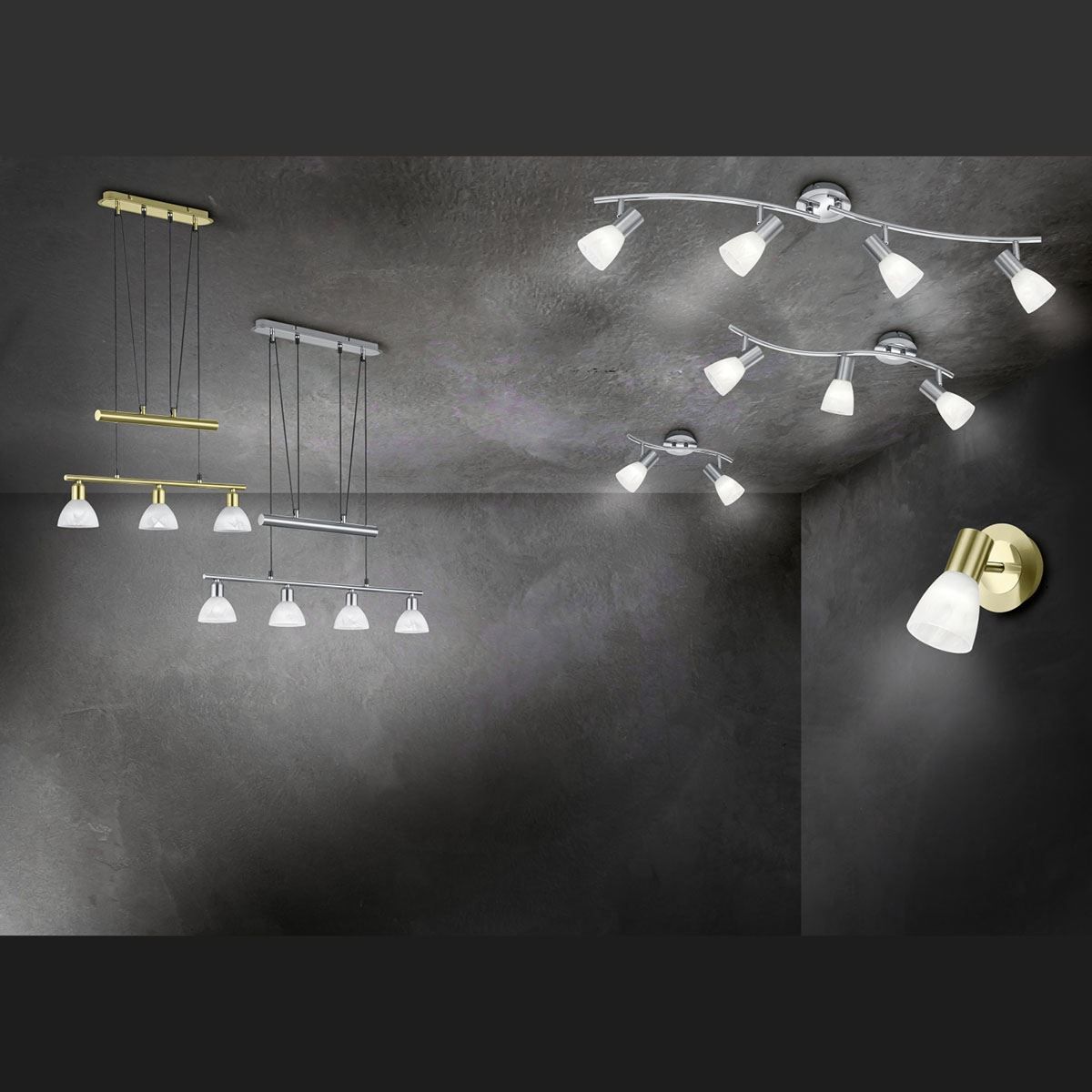 Lampadari & plafoniere: LED Deckenleuchte, 3er Strahler, Nickel – Nuovo (secondo la descrizione) da Kreuzlingen venduto da Smart-Light 1