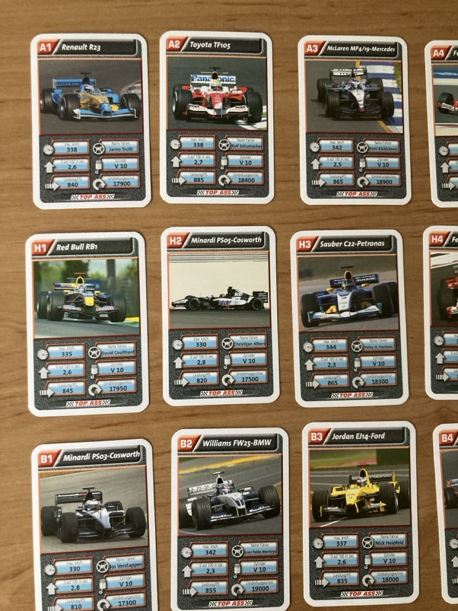 Giochi: Top Ass Formel 1Quartett neuwertig – Nuovo (secondo la descrizione) da Schüpfheim venduto da Seerose80 2