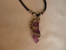 Drachenkette mit Amethyst