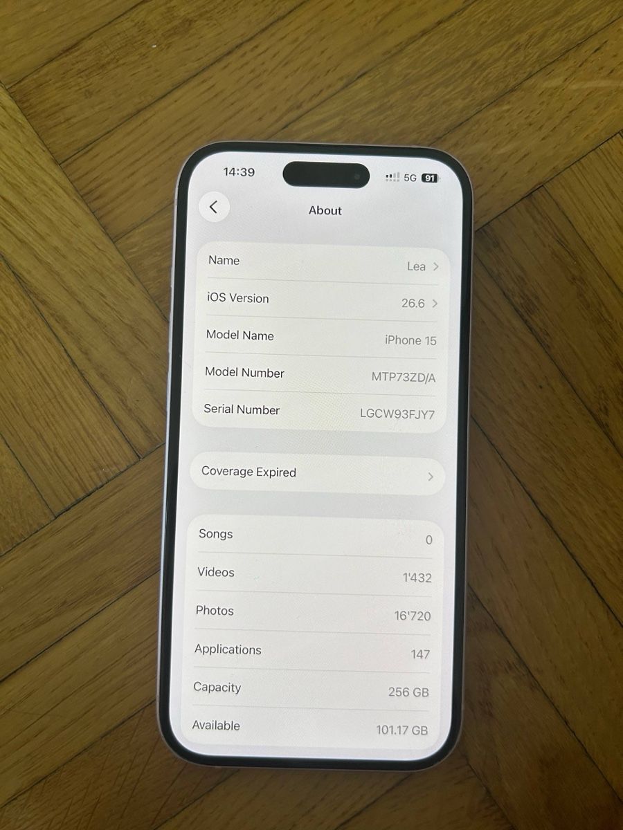 Apple Telefoni cellulari / Smartphones: iPhone 15 256GB rose – Usato da Ecublens VD venduto da Alan2026 2