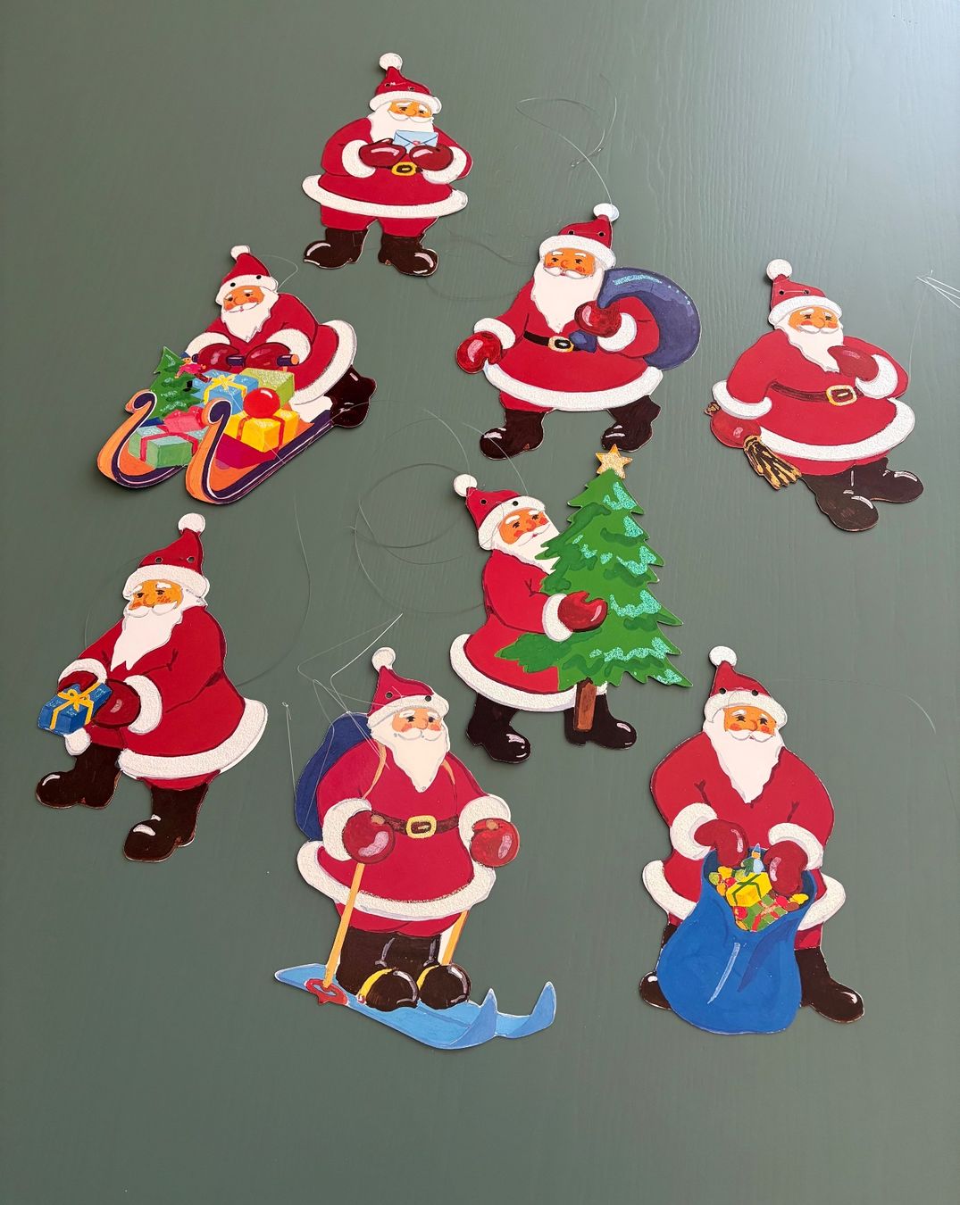 Tutte le decorazioni: Samichlaus-Fensterbilder (8Stück) – Usato da Zürich venduto da jimmy_12