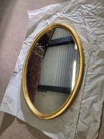Wandspiegel oval Goldrahmen 56×75 cm gebrauchter Zustand 