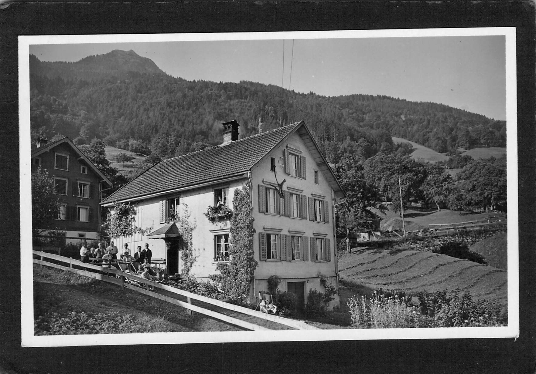 Cartoline postali: Quarten SG , Pension Walter , gel. 1933 – Usato da Reichenburg venduto da Pipo-67