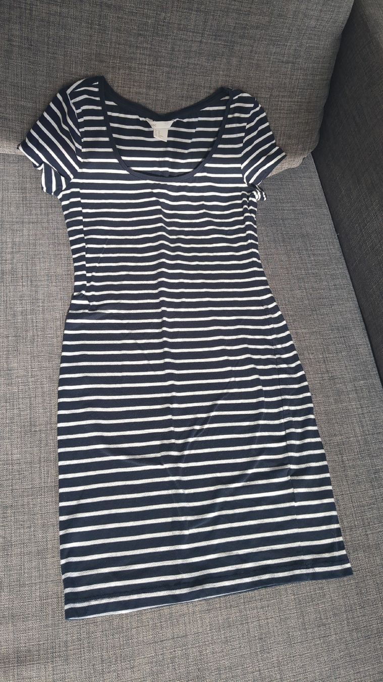 H&M Kleider: H&M Kleid, gestreift, Grösse XS – Gebraucht aus Zürich von versolalto