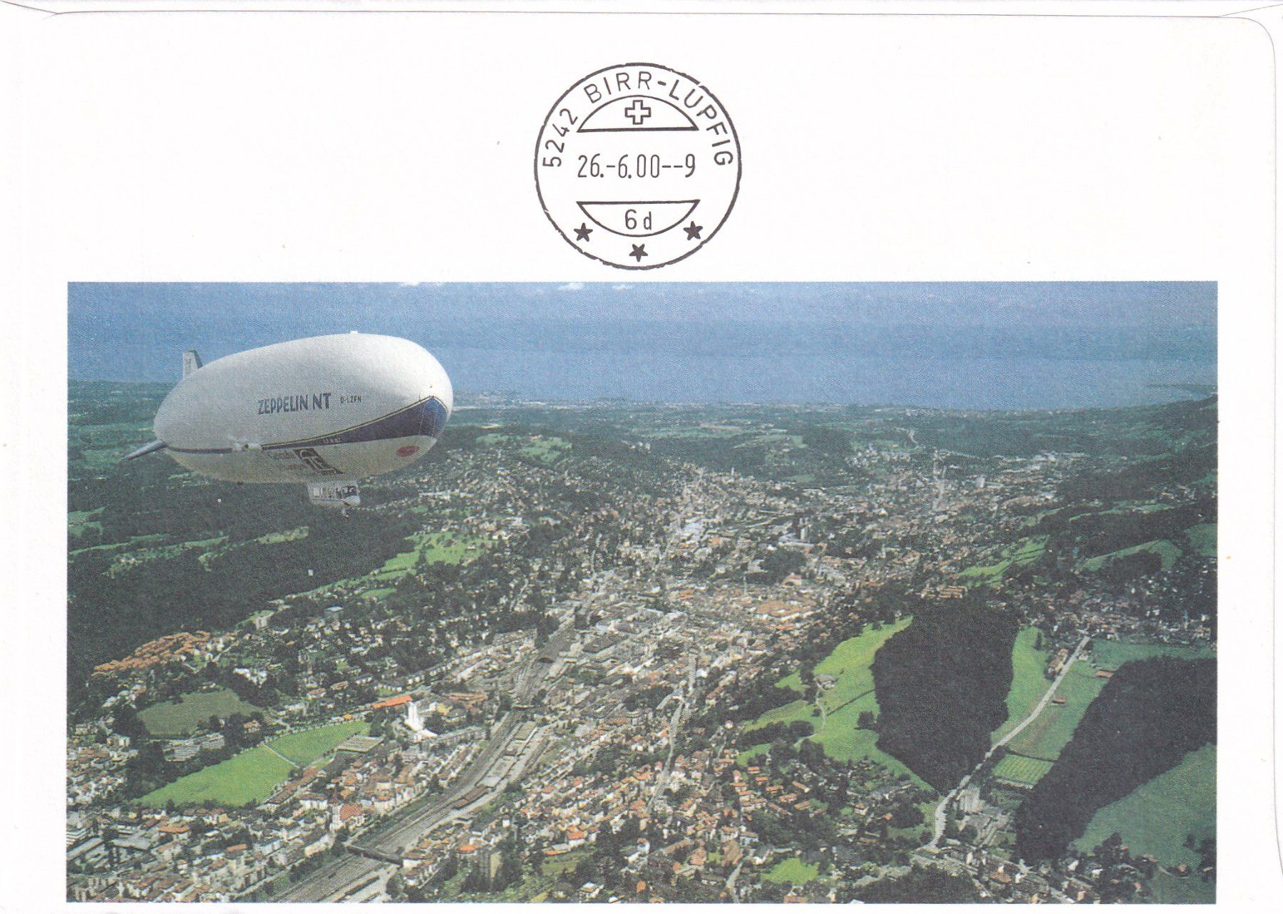 Tutti i francobolli: Erste Postbeförderung Zeppelin NT NABA 2000 St. Gallen – Usato da Baar venduto da Asmara111 1