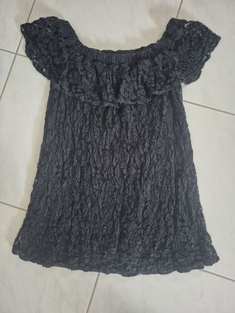 Kleid schwarz Spitze Papaya Grösse 10 guter Zustand