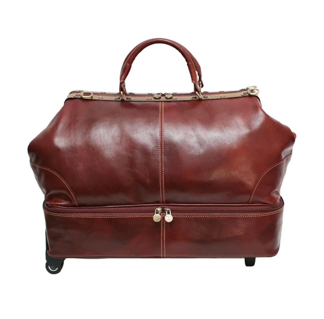 Valigie & Borse: Leder Trolley Tasche Diligenza - Farbe: Braun – Nuovo e nell'imballaggio originale da Wittenbach venduto da WWW.DRILUBAGS.CH