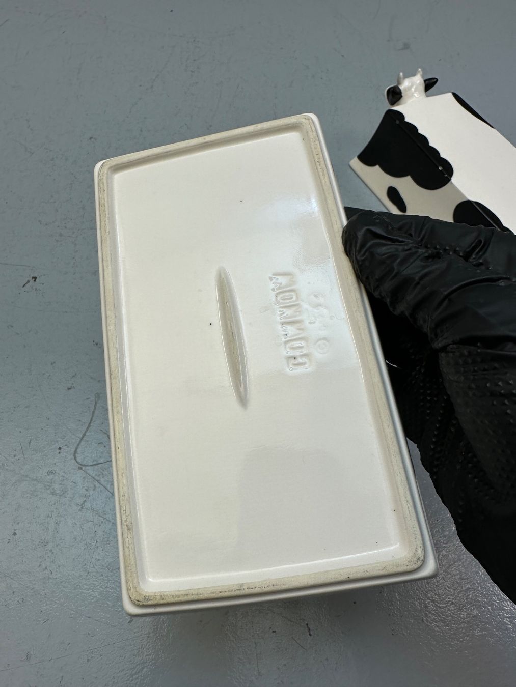 Sonstiges Geschirr: BUTTERDOSE “KUH” AB 1.- !!! – Gebraucht aus Zürich von NIKI777 5