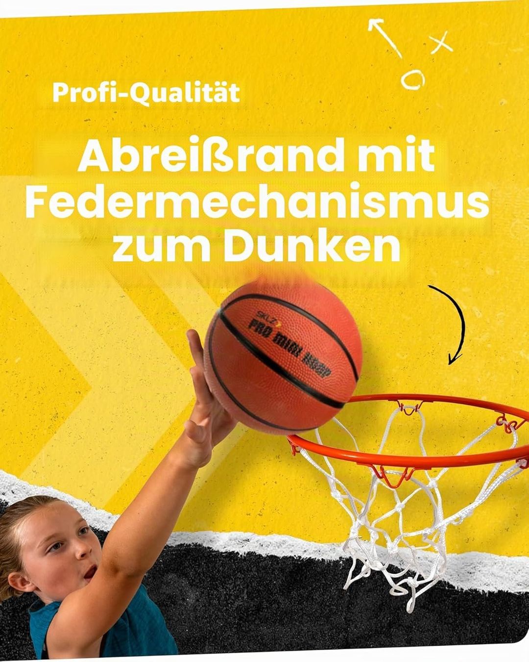 Canestri da basket: Mini Basketballkorb Tür Bruchsicher Break-Away-Ring – Nuovo e nell'imballaggio originale da St. Gallen venduto da sch_zsz7 6