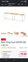 Beer-Pong Tisch WOOD 240 x 60 cm