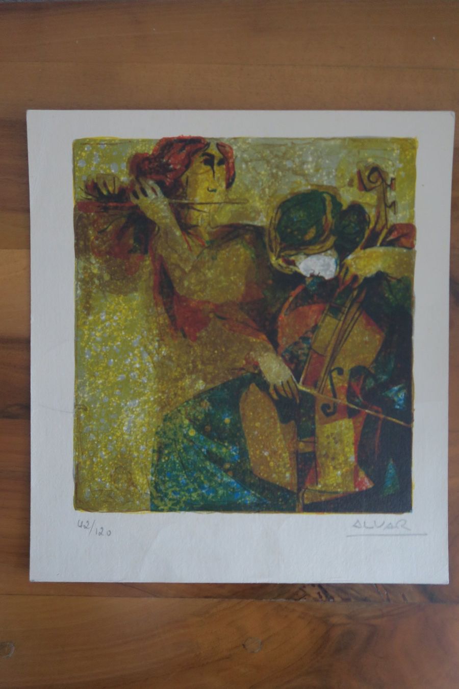Grafica & Litografie: Alvar Sunol signierte Litho – Usato da Wädenswil venduto da Turusukko