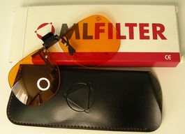 Brillenclip Farbfilter für AMD Patienten
