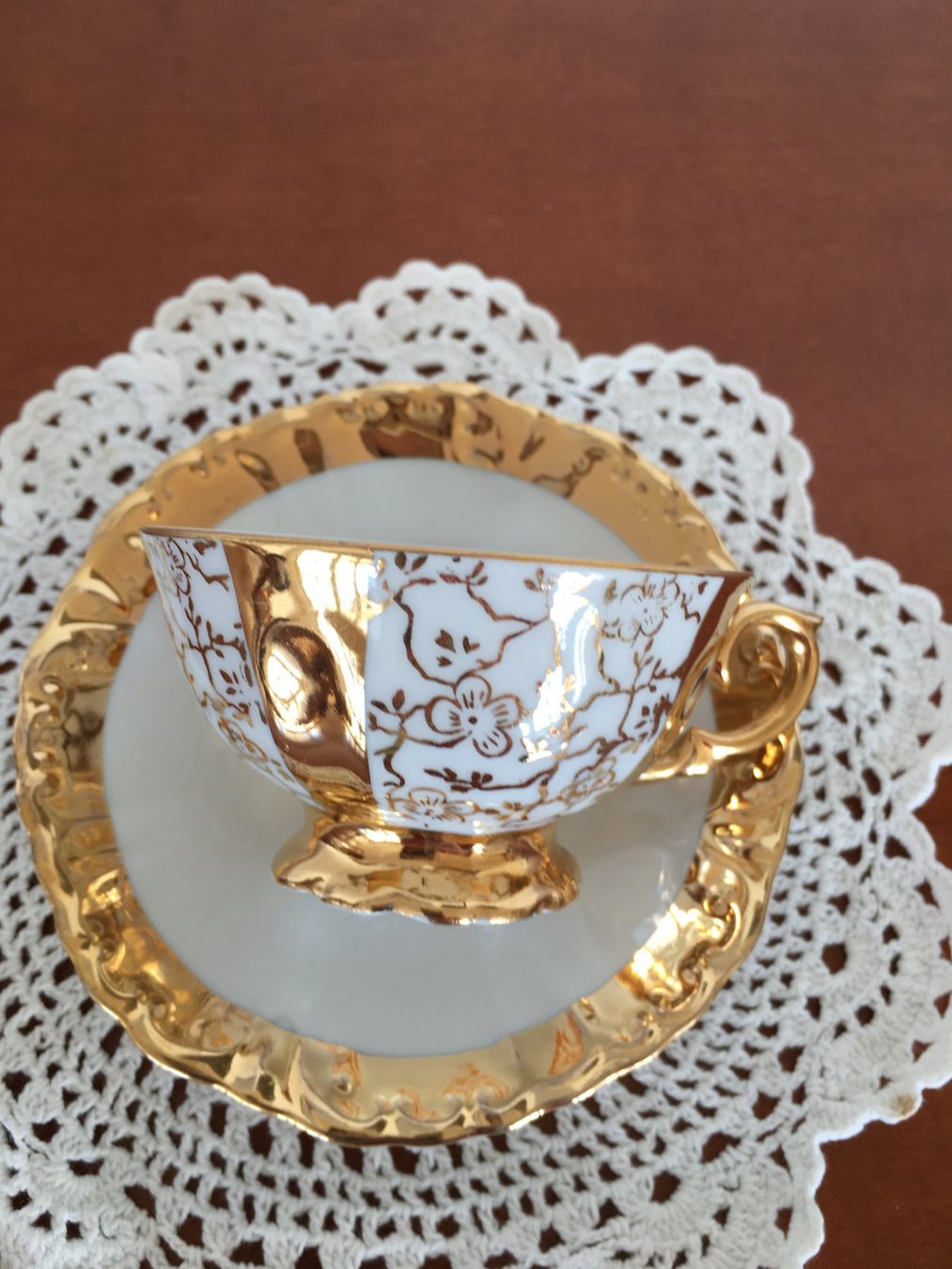 Tazze: Antike Espressotasse gold weiss – Nuovo (secondo la descrizione) da Eich venduto da Jokove63 1