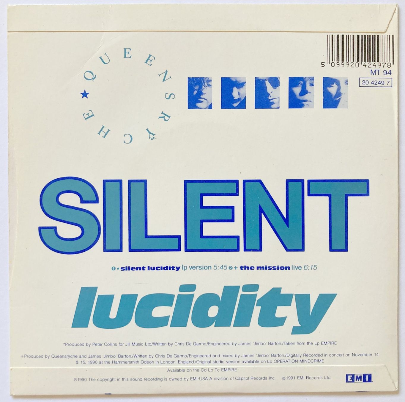 Schallplatten: QUEENSRYCHE - SILENT LUCIDITY – Gebraucht aus Bottens von hotter-than-hell 1