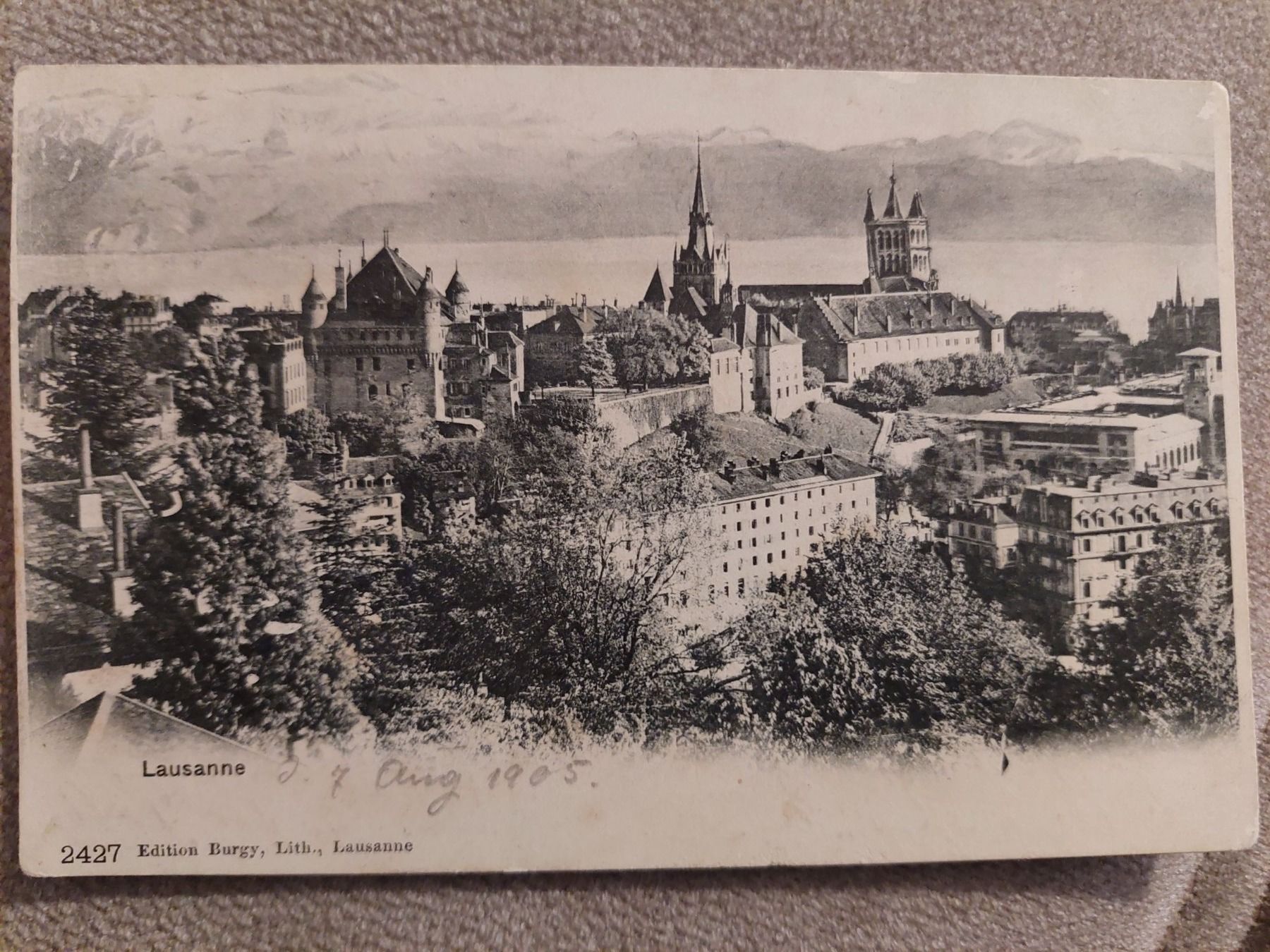 Cartoline postali: Ansichtskarte Lausanne von 1905 – Usato da Elsau venduto da isidobrany09