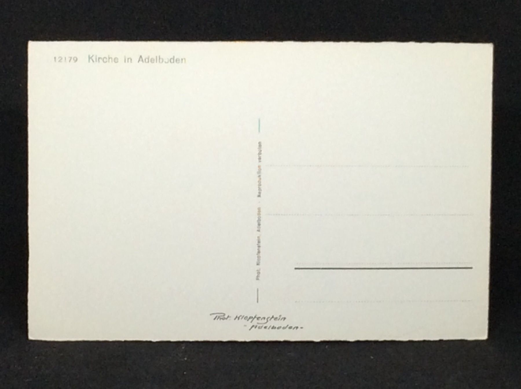 Cartoline postali: Kirche in Adelboden – Usato da Widnau venduto da Brusi9 1