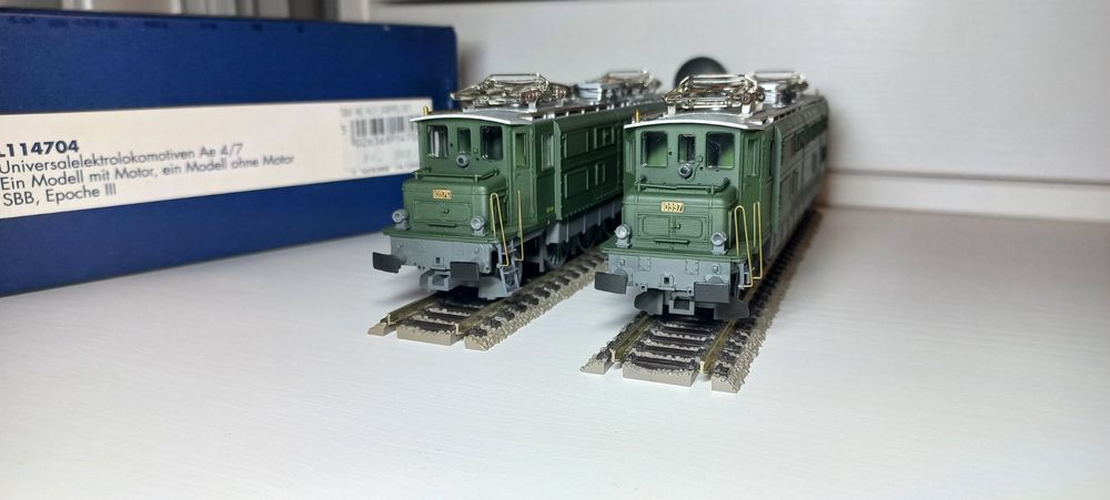 Locomotives Liliput H0 SBB – Époque 3 – Coffret Acajou (N° 10976 Et 10997)