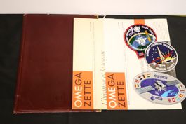 Omega Mappe 1989 mit OMEGA ZETTE & NASA ESA Space Patches