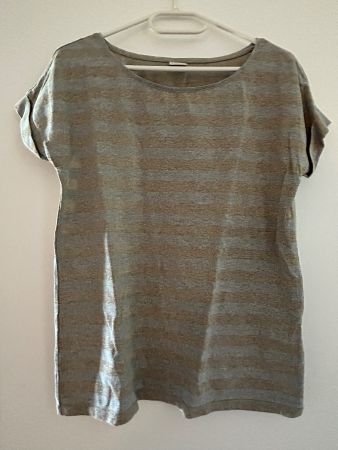 T-Shirt grau-golden gestreift (Grösse ) von Esprit