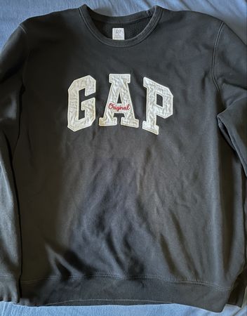 GAP Original Vintage College Sweatshirt, Schwarz, XXL