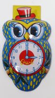 Grosser Knackfrosch Eule Klicker made in Japan