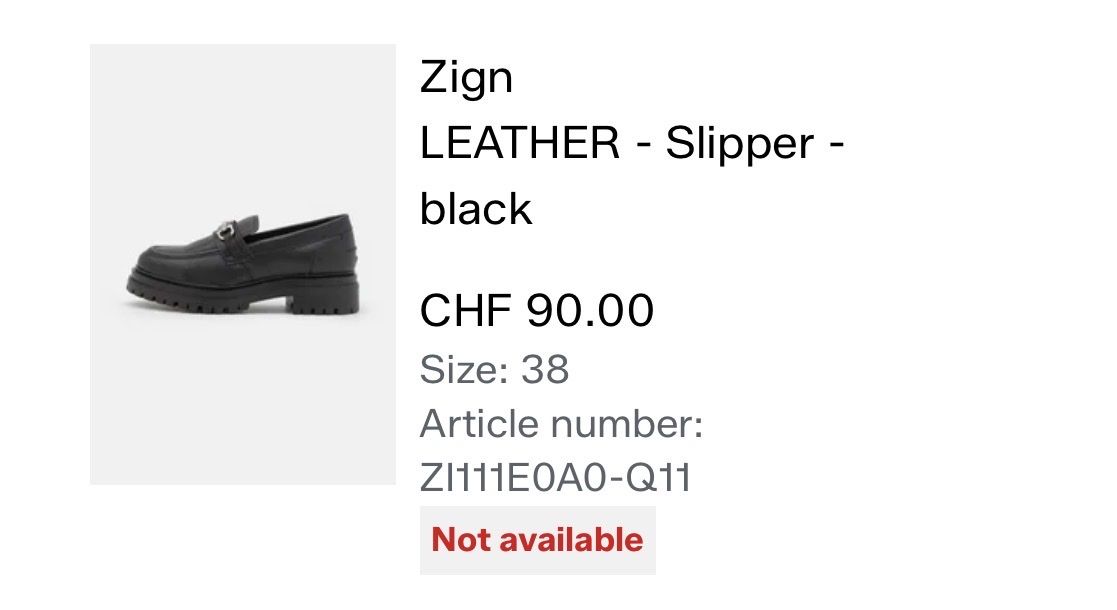 Scarpe da donna: Zign Leather Loafers - Black, Size 38 – Usato da Hedingen venduto da vitto14 6