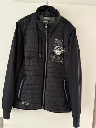 Camp David schwarze Jacke, Herren Grösse L