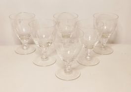 6er Set Vintage Kristallgläser – Handgeschliffen – Edles Des